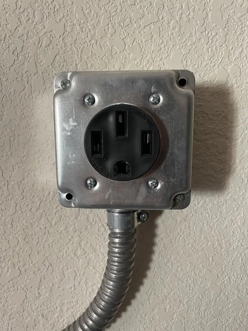 NEMA 14-50 outlet installed for Smart Home Electrical in Hanover